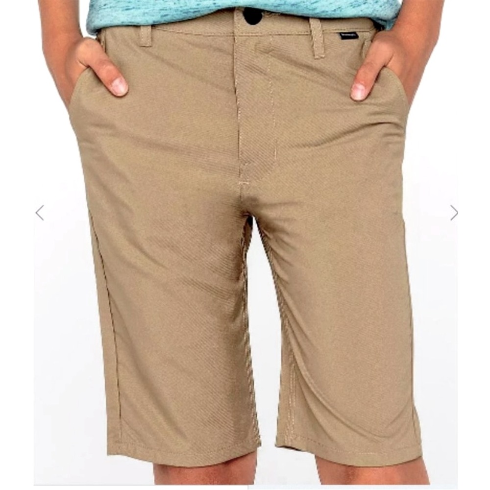 Hurley Dri-fit Walk Shorts Khaki Boys Size 16 Inseam 10"